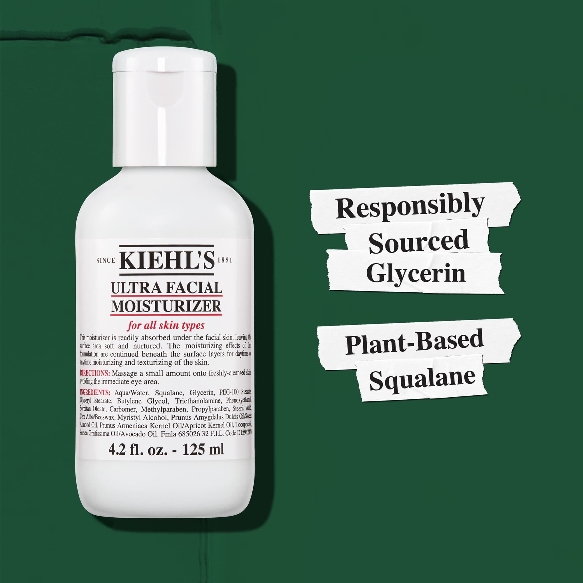 Ultra Facial Moisturizer. Easily absorbed moisturizer. Kiehl's